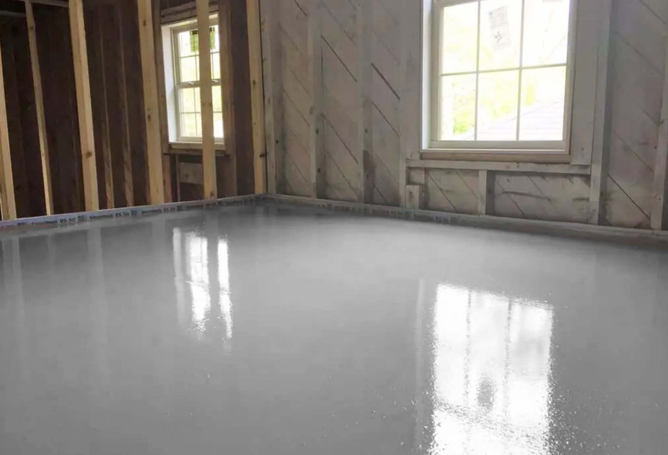 Concrete the floor over