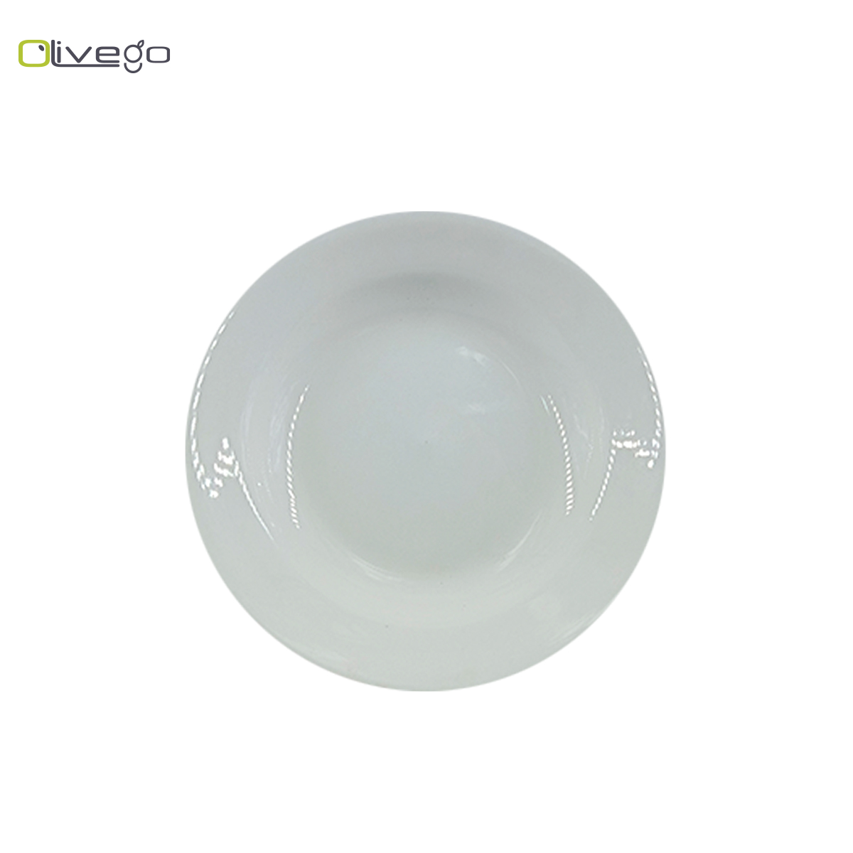 China White Parcelan Deep Soup Plate 6"