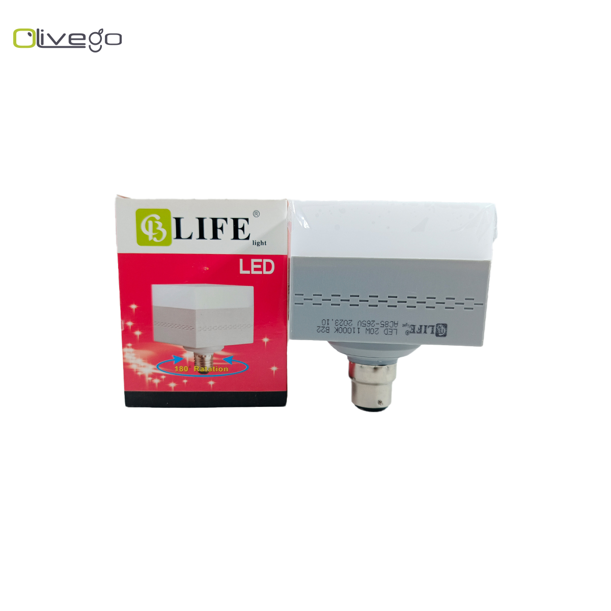 Life Led Bulb  20W B-22(Square)