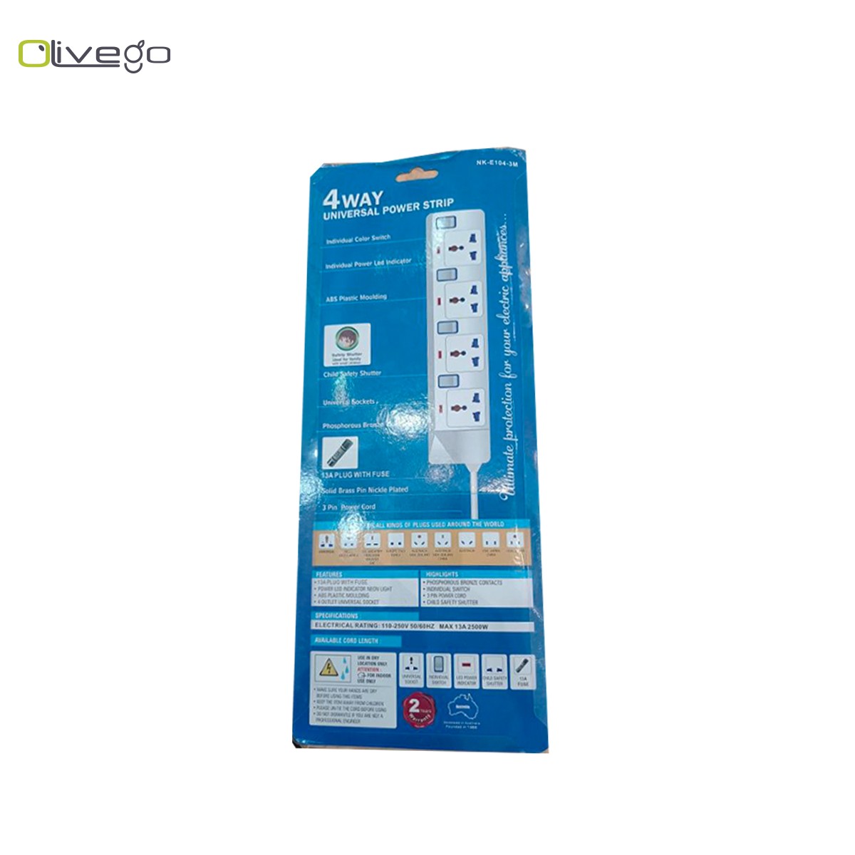 NARKEN EXTENSION 3M 4WAYS NKE-104