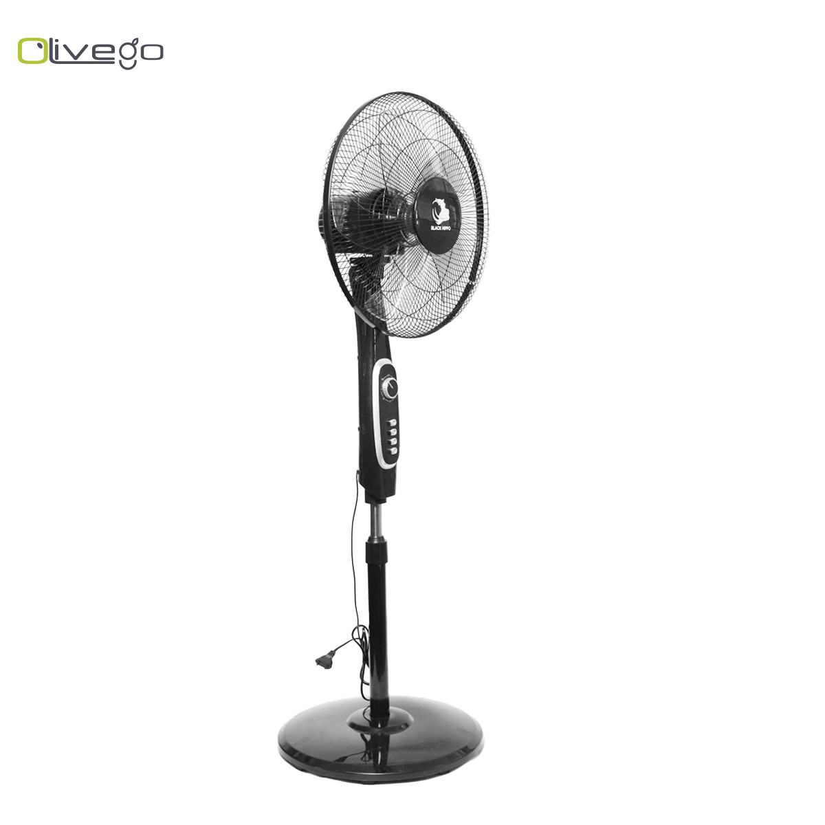 Black Hippo 16" stand fan - FS-40-A801(Timer)