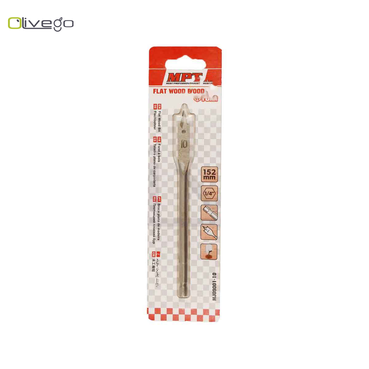 MPT Flat Wood Drill Bit 18MM MJ09001-10