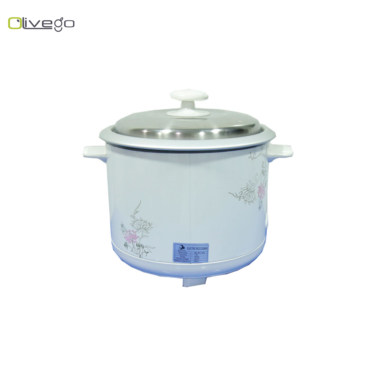 Black Hippo Rice Cooker 700W 1.8L(S) Shape