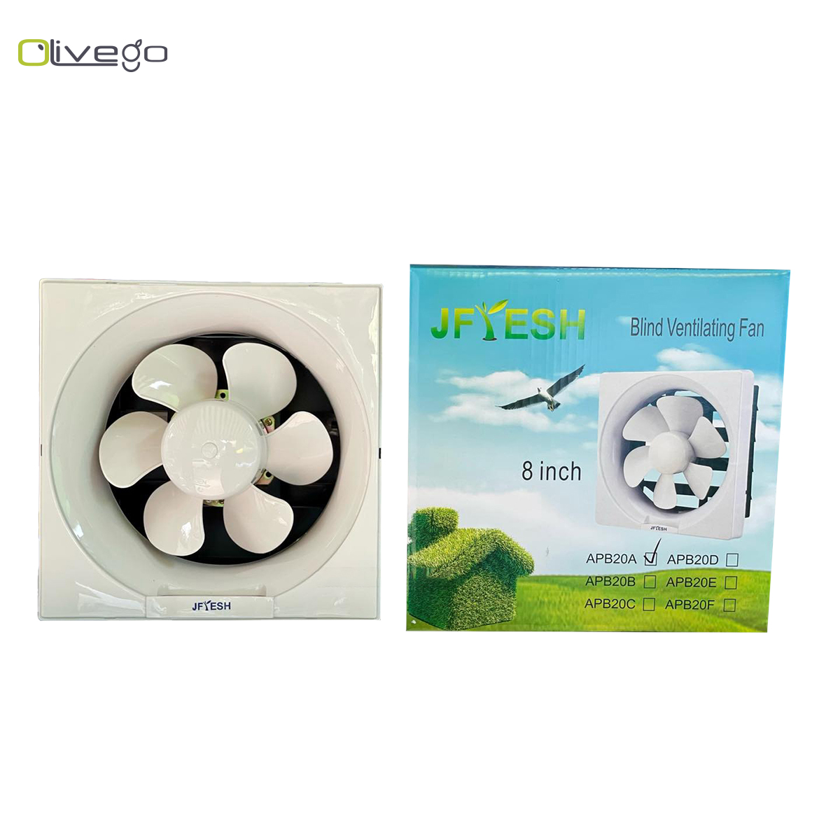 Jfresh Exhaust Fan 8INC
