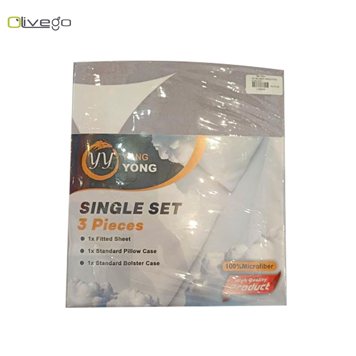 Y&Y BED SHEET SINGLE FITTED 3.5'X6.5'X10"